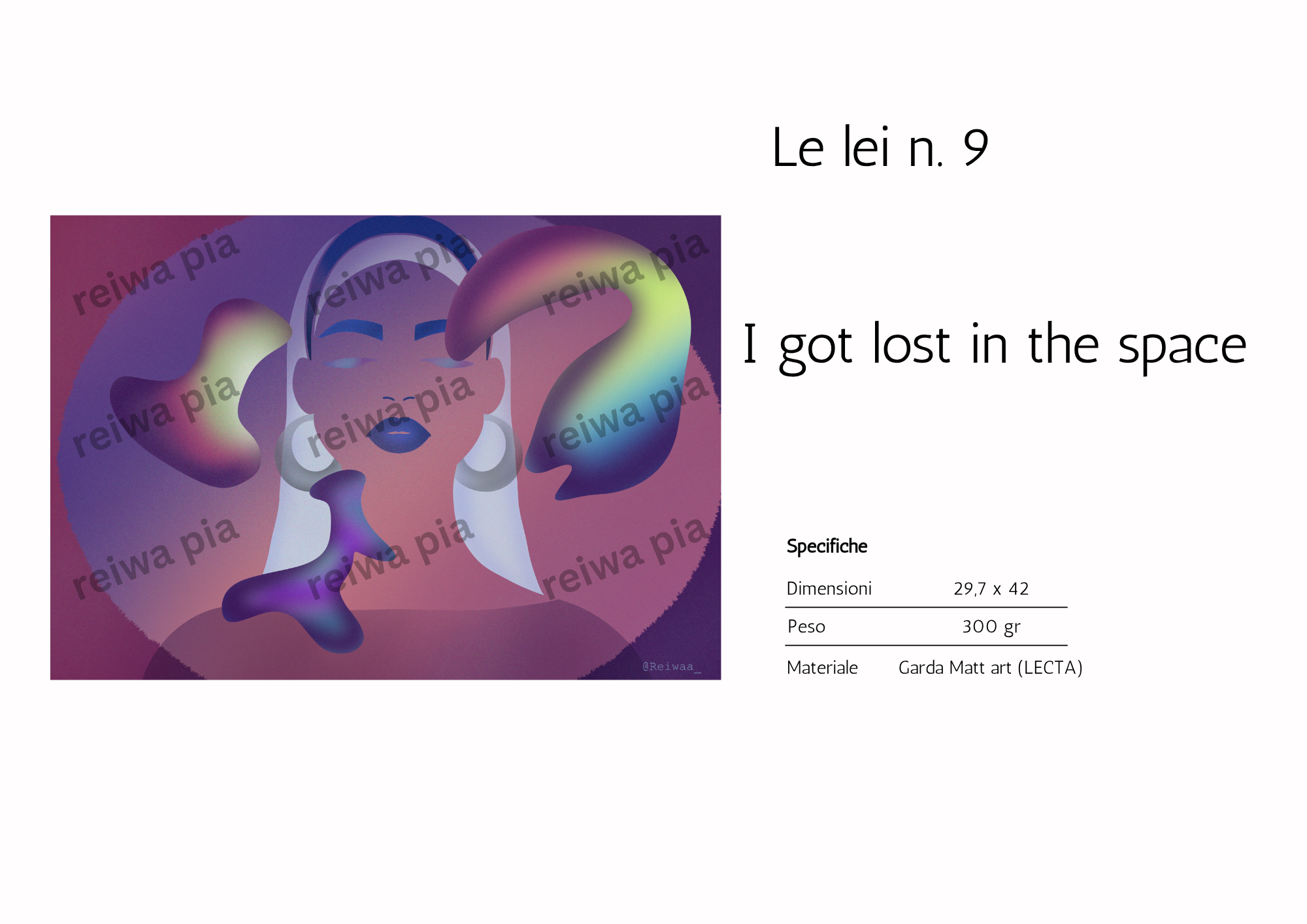 Le lei n.9 — I got lost in the space